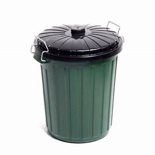Edco Green 55Lt Bin W/Lid