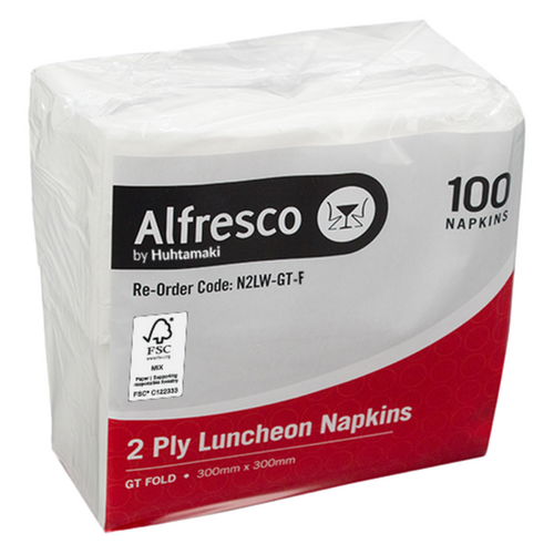 2Ply GT White Luncheon Napkin