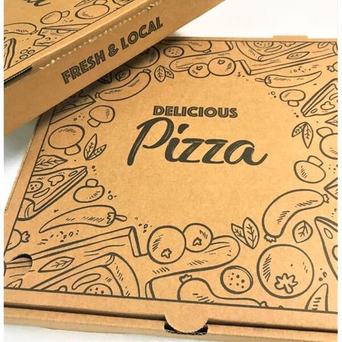 Brown 13" pizza boxes 100/pk