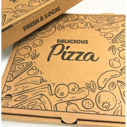 Brown 13" pizza boxes 100/pk