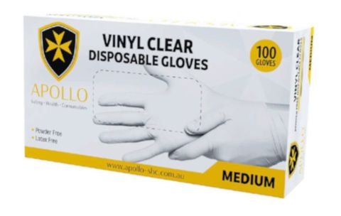 Vinyl Glove - Medium P/Free