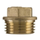 BRASS PLUG RAISED HEAD 25mm  2535