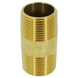 BRASS BARREL NIPPLE 20mm x 65mm 2806