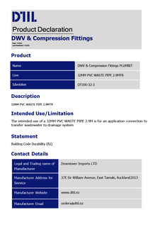 DWV & COMPRESSION FITTINGS