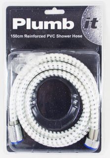 PVC SHOWER HOSE WHITE