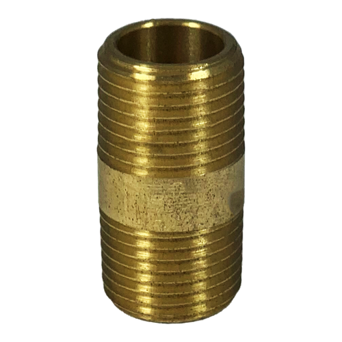 BRASS BARREL NIPPLE 15mm x 50mm