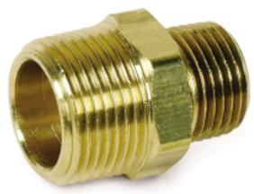 BRASS REDUCING NIPPLE 20 x 15mm  2479