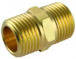 BRASS HEX NIPPLE 15mm  2503