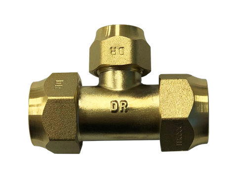 BRASS CROX REDUCING TEE 20 X 15MM