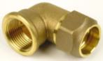 BRASS CROX FEMALE ELBOW 25mm