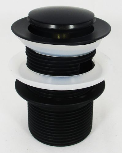 40mm POP UP WASTE W/OVERFLOW BLACK