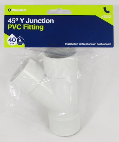 40MM DWV Y JUNCTION 45