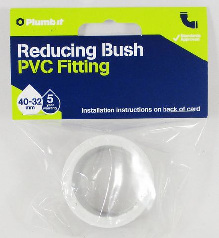 40MM - 32MM DWV REDUCING BUSH