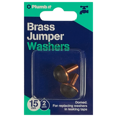 15MM BRASS DOME JUMPER WASHER (2PK)
