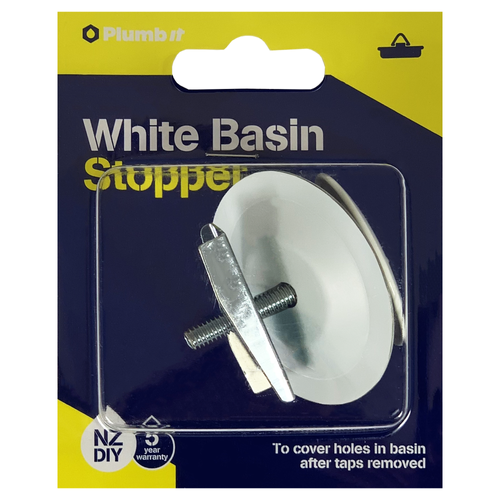 BASIN STOPPER WHITE