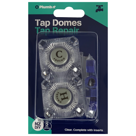 TAP DOMES CLEAR WITH INSERTS