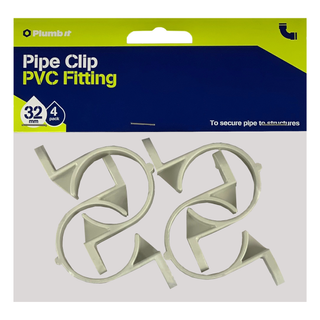 32MM DWV PIPE CLIPS (4PK)