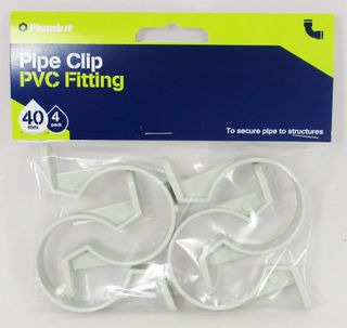 40MM DWV PIPE CLIPS (4PK)