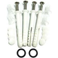 TOILET PAN SCREW SET S/S 75MM