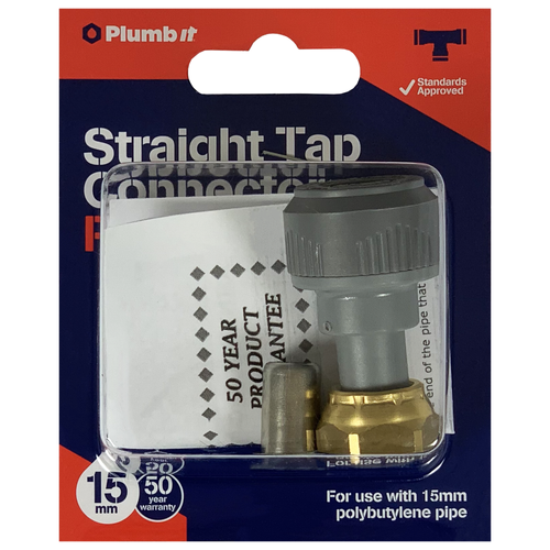 15MM STRAIGHT TAP CONNECTOR