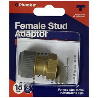 15MM FEMALE STUD ADAPTOR