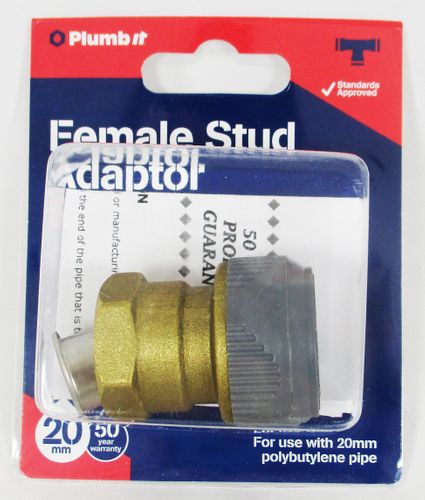20MM FEMALE STUD ADAPTOR