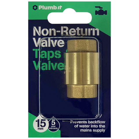 15MM NON-RETURN VALVE BRASS