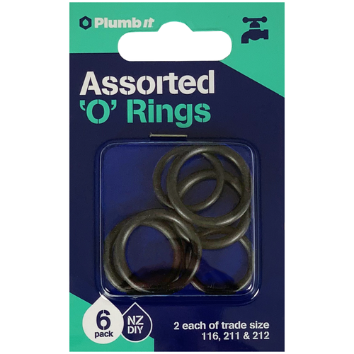 O RINGS 6PK TRADE SIZE 116