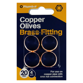 20MM COPPER COMPRESSION OLIVES (4PK)