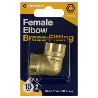 15MM FEMALE ELBOW