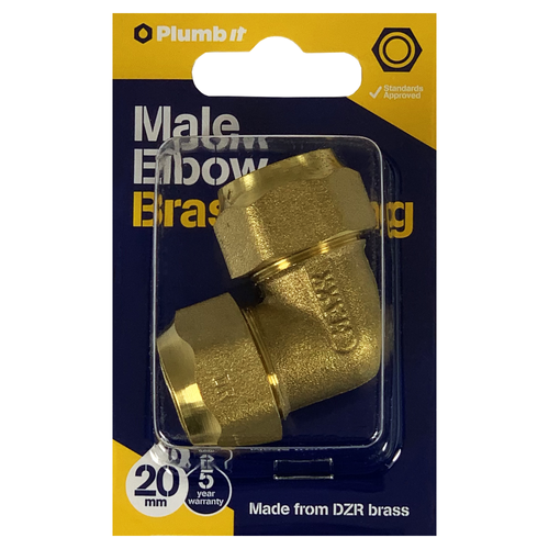 20MM MALE ELBOW WITH CROX NUTS