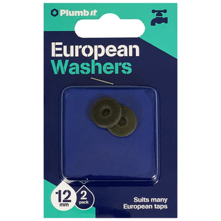 12MM EUROPEAN TAP WASHERS (2PK)