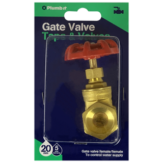 20MM GATE VALVE FEMALE/FEMALE