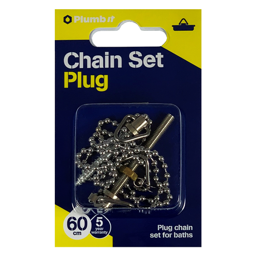 PLUG CHAIN SET FOR BATHS 60CM