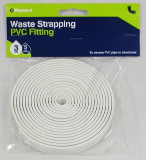 PVC WASTE PIPE STRAPPING 3 METRES