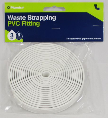 PVC WASTE PIPE STRAPPING 3 METRES