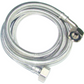 STAINLESS STEEL INLET HOSE WITH ELBOW 1.5M