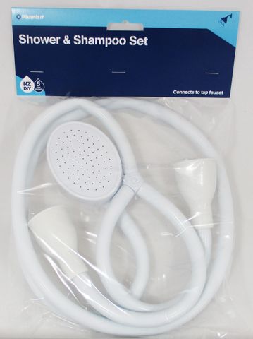 2 WAY SHOWER & SHAMPOO SET