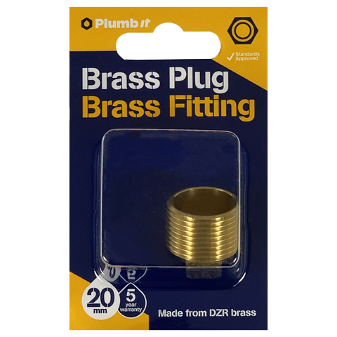 20MM BRASS PLUG