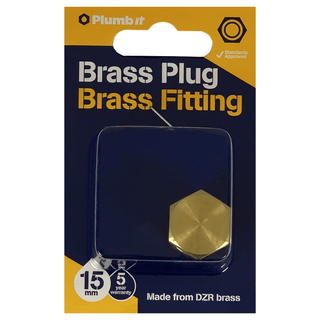 15MM BRASS PLUG