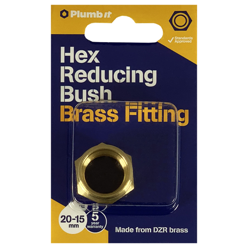 20 x15MM HEX REDUCING BUSH