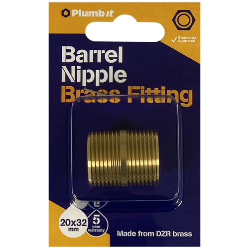 20MM x 32MM BARRELL NIPPLE