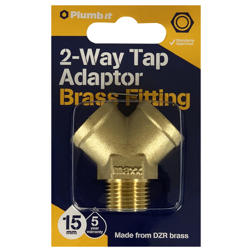 15MM 2-WAY TAP ADAPTOR