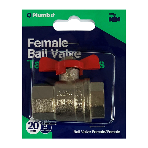 20MM BALL VALVE FEMALE/FEMALE