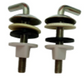 TOILET SEAT BOLTS CHROME METAL (2PK)