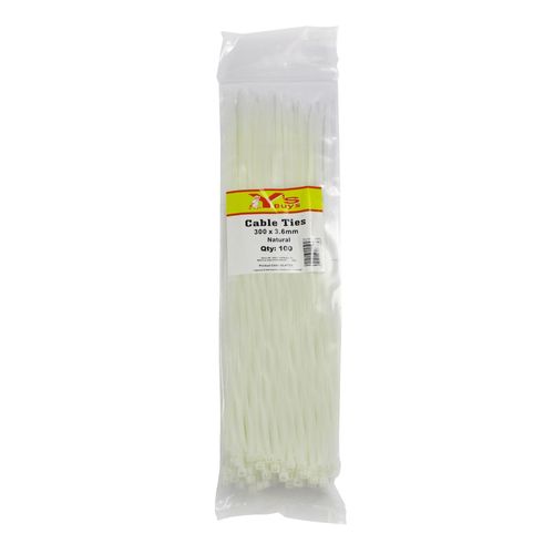 NYLON CABLE TIES 200 x 3.6MM NATURAL