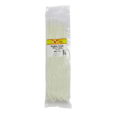 RELEASABLE CABLE TIES 300 X 7.2MM