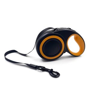 Pet Retractable Leash - Black/Orange