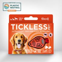Ultrasonic Tick & Flea Repellant for Pets - Orange