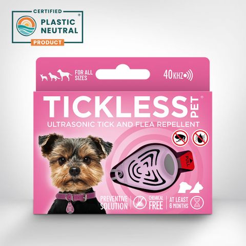 Ultrasonic Tick and Flea Repellant for Pets - Pink